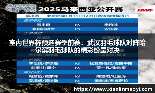 室内世界杯预选赛季前赛：武汉羽毛球队对阵哈尔滨羽毛球队的精彩纷呈对决